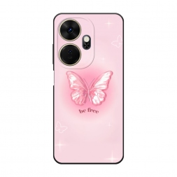 Матовый силиконовый чехол be free butterfly 1 на Itel P55+ 4G
