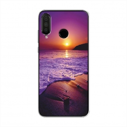 Силиконовый чехол Закат на пляже на Honor 20 Lite 2020