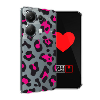 Силиконовый чехол Pink cow spots на POCO M6 Pro 4G