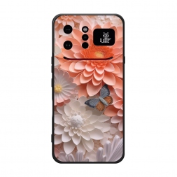 Матовый силиконовый чехол Бумажные цветы на Infinix Note 60 Ultra