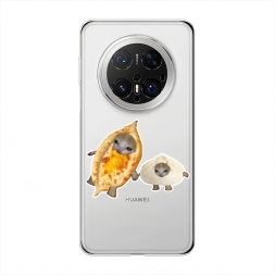 Силиконовый чехол Грузинские котята на Huawei Mate 70 Pro