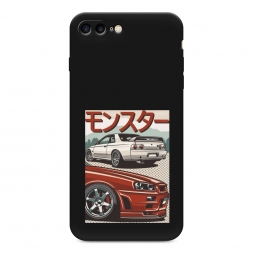 Матовый силиконовый чехол Monster car на iPhone 7 Plus