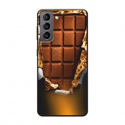 Матовый силиконовый чехол Шоколадка на Samsung Galaxy S21