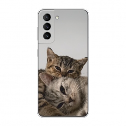 Силиконовый чехол Нежные котята на Samsung Galaxy S21
