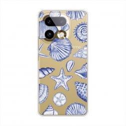Силиконовый чехол Морской паттерн на Realme 16 Pro Plus