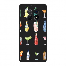 Матовый силиконовый чехол Летние напитки на Huawei Nova Y91