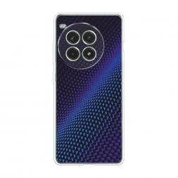 Силиконовый чехол Синий карбон на OnePlus Ace 3 Pro