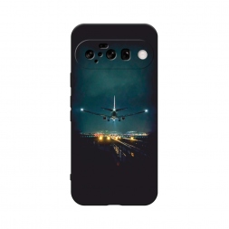 Матовый силиконовый чехол Ночной рейс на Google Pixel 10