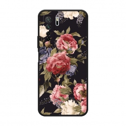 Матовый силиконовый чехол Винтажные цветы рисунок на Honor 30S (Global)