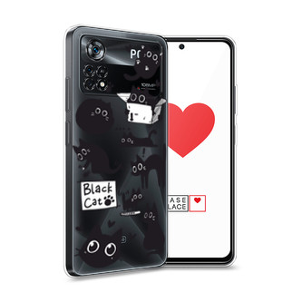 ����������� ����� Black cat doodles �� Xiaomi Poco X4 Pro 5G