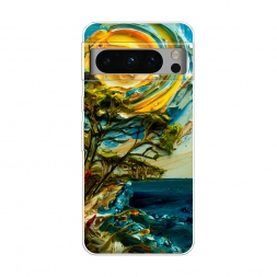 Силиконовый чехол Солнце живопись на Google Pixel 8 Pro