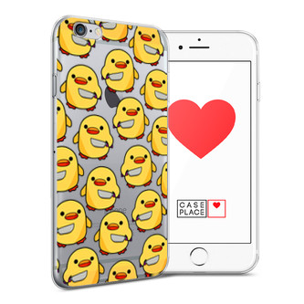 Силиконовый чехол Утка с ножом на iPhone 6S