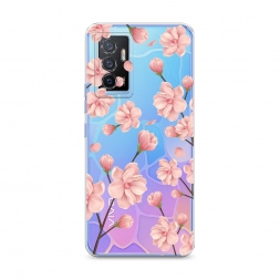 Силиконовый чехол Весенние бутоны на Vivo Y75 4G