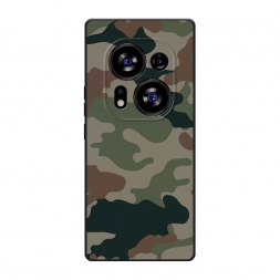Матовый силиконовый чехол Камуфляж 1 на Tecno Phantom X2