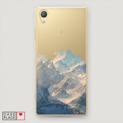 Cиликоновый чехол Горы арт 2 на Sony Xperia XA1 plus