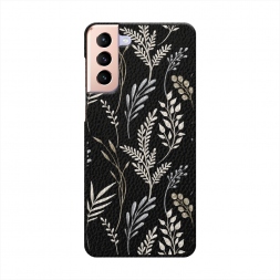 Светлые цветы паттерн на Samsung Galaxy S21 Plus