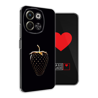 Силиконовый чехол Black strawberry на Tecno Spark 30 5G