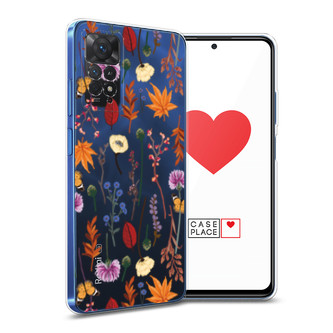 ����������� ����� Orange Purple flowers �� Xiaomi Redmi Note 11S 5G