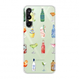 Силиконовый чехол Летние напитки на Samsung Galaxy M16