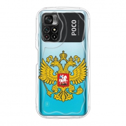 Волнистый чехол Государственный герб на Xiaomi Poco M4 Pro 5G
