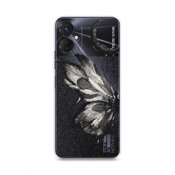 Силиконовый чехол Чернильная бабочка на Tecno Spark 9 Pro