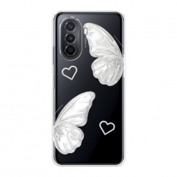Силиконовый чехол white butterflies 2 на Huawei Nova Y70