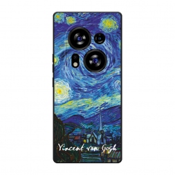 Матовый силиконовый чехол De sterrennacht Vincent van Gogh на Tecno Phantom X2