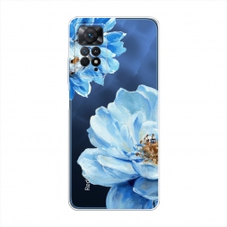 Силиконовый чехол Голубые клематисы на Xiaomi Redmi Note 11 Pro