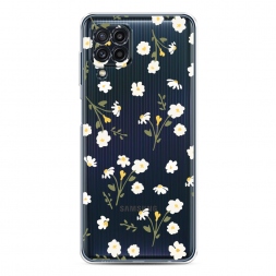 Силиконовый чехол Пучки ромашек паттерн на Samsung Galaxy M22