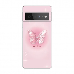 Силиконовый чехол be free butterfly 3 на Google Pixel 6 Pro
