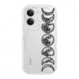 Волнистый чехол Фазы луны на Poco X8 Pro Max
