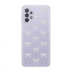 Блестящий Белые бантики на Samsung Galaxy A32