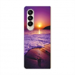 Силиконовый чехол Закат на пляже на Samsung Galaxy Z Fold 4