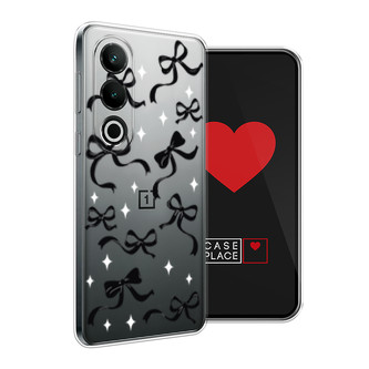 Силиконовый чехол Милые чёрные бантики на Oneplus Nord CE4