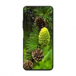 Матовый силиконовый чехол Лес 13 на Xiaomi Poco M4 Pro 5G