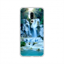 Силиконовый чехол Водопад 8 на Meizu 16