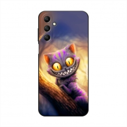Матовый силиконовый чехол Cheshire Cat на Samsung Galaxy A15