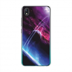 Силиконовый чехол Космос 17 на Vivo Y91c