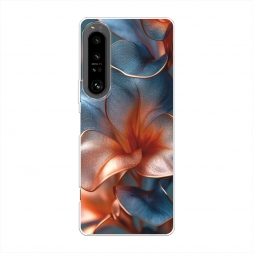 Силиконовый чехол Жемчужные цветы на Sony Xperia 1 IV