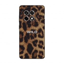 Матовый силиконовый чехол Wild на леопарде на Oneplus 13R
