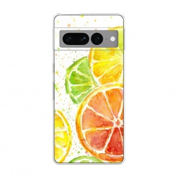 Силиконовый чехол Цитрусовые на Google Pixel 7 Pro