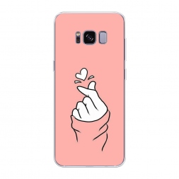 Силиконовый чехол Любовь-щелк на Samsung Galaxy S8 Plus