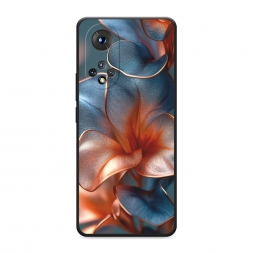 Матовый силиконовый чехол Жемчужные цветы на Huawei Nova 9
