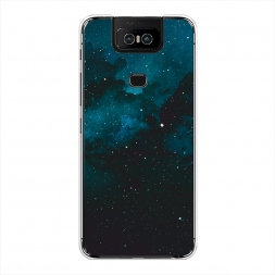 Силиконовый чехол Синий космос на Asus Zenfone 6 ZS630KL
