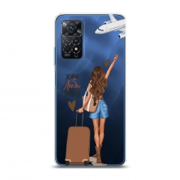 Силиконовый чехол Живи люби мечтай на Xiaomi Redmi Note 11E Pro