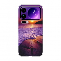 Силиконовый чехол Закат на пляже на Xiaomi 17 Pro Max