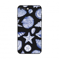 Матовый силиконовый чехол Морской паттерн на iPhone 8 Plus