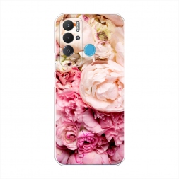 Силиконовый чехол Пионы яркие на Tecno Pova Neo