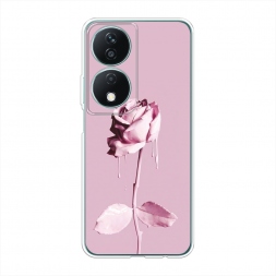 Силиконовый чехол Роза в краске на Honor X7b