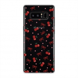 Силиконовый чехол Вишни и ленточки на Samsung Galaxy Note 8